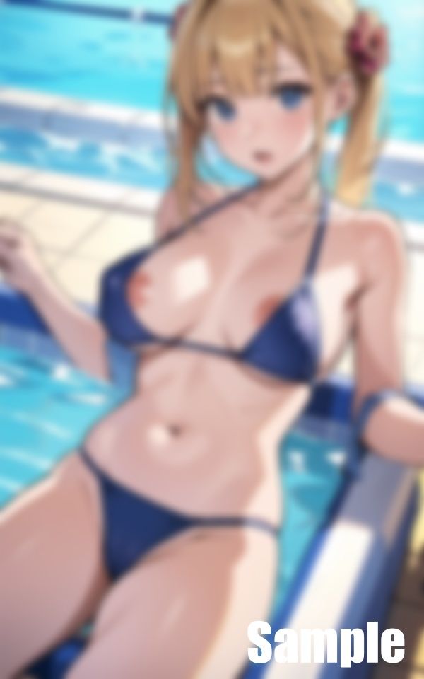 水着をずらして挿入 画像2