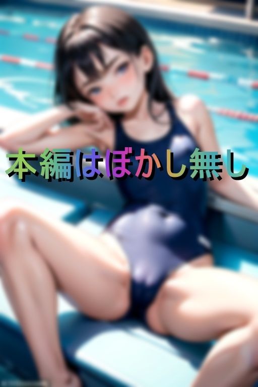 濡れテカ水着ががピッタリ密着 貧乳スク水少女がくぱぁと誘惑