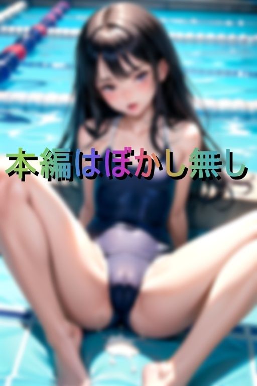 濡れテカ水着ががピッタリ密着 貧乳スク水少女がくぱぁと誘惑