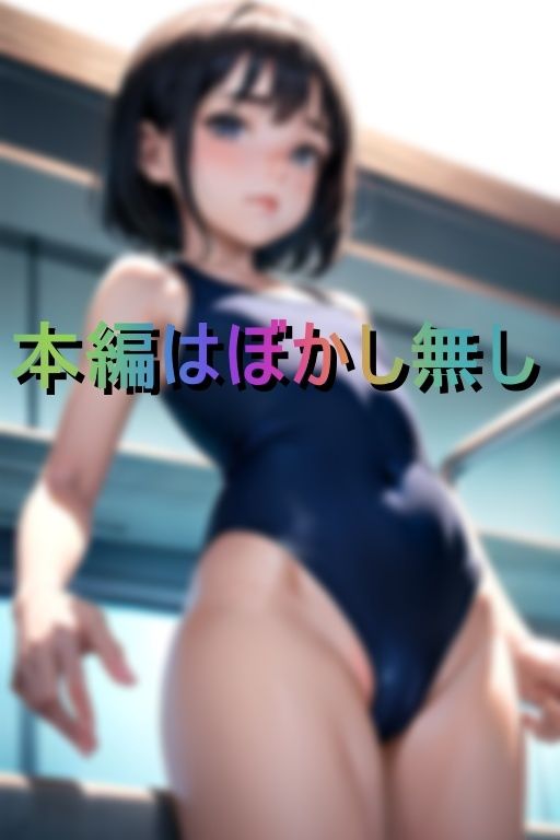 濡れテカ水着ががピッタリ密着 貧乳スク水少女がくぱぁと誘惑