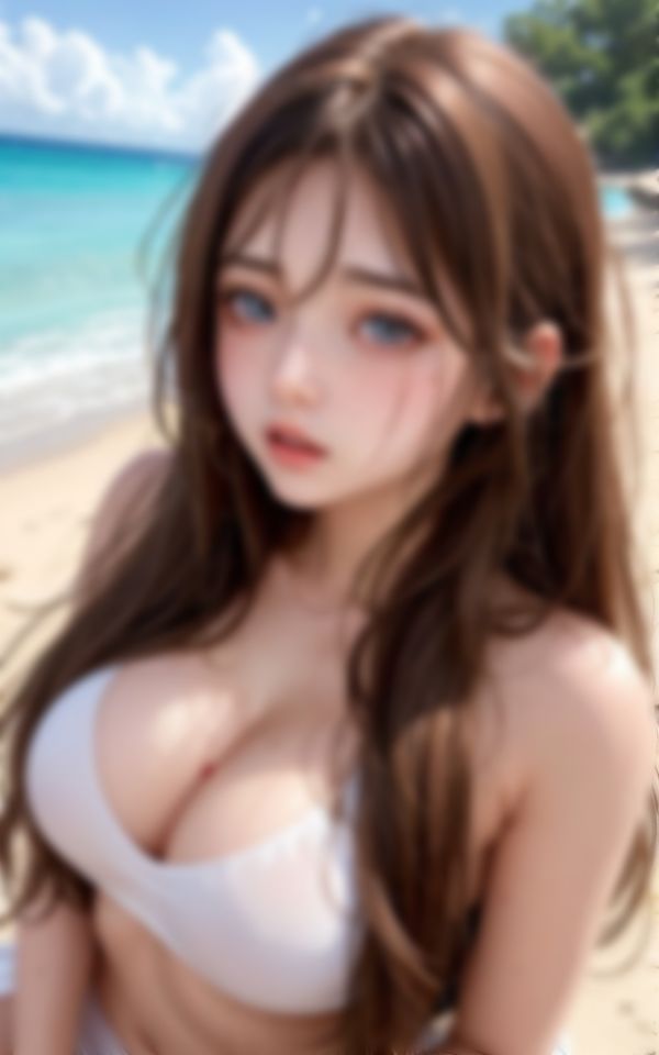 あざとい系淫乱巨乳モデルが夏の男を淫らなボディで一網打尽 画像2