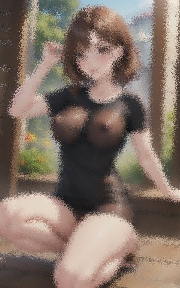 濡れたシャツ 透ける乳首 画像2