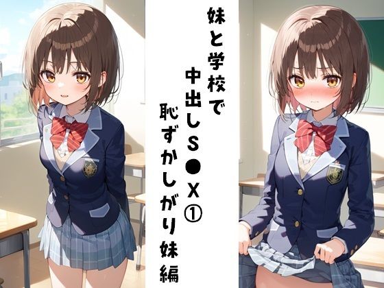 妹と学校で中出しS●X 1（恥ずかしがり妹編）_1