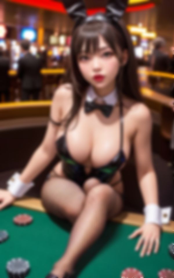 淫らなボディで色仕掛けする巨乳新人カジノバニー画像集 画像1