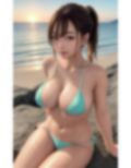 夕暮れの海辺で 画像1