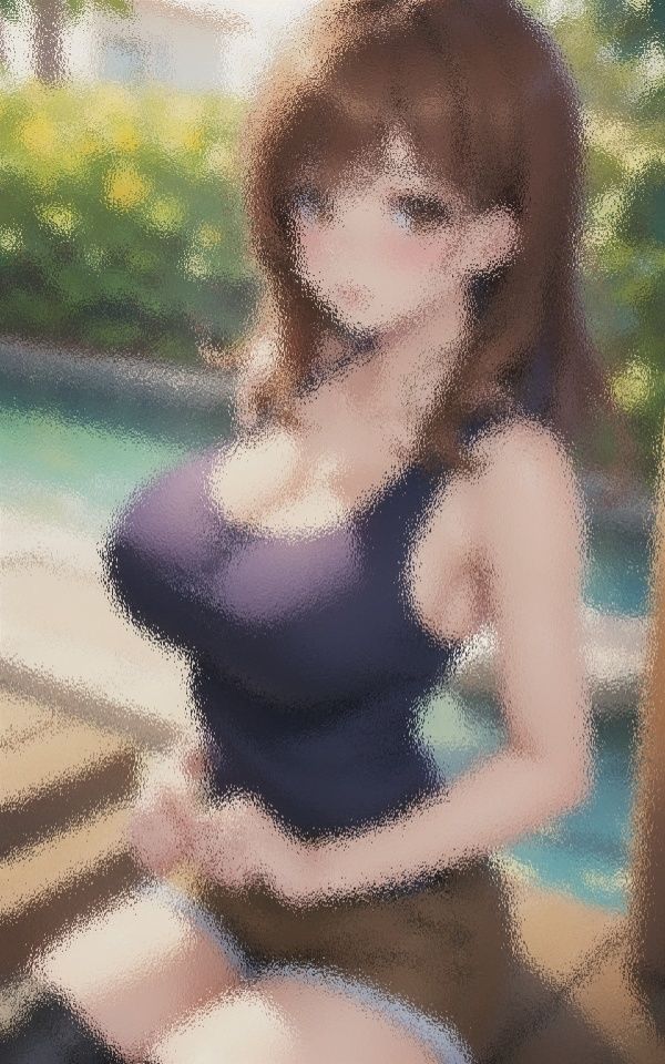 スレンダー巨乳美女と エロエロ屋外デート 画像1