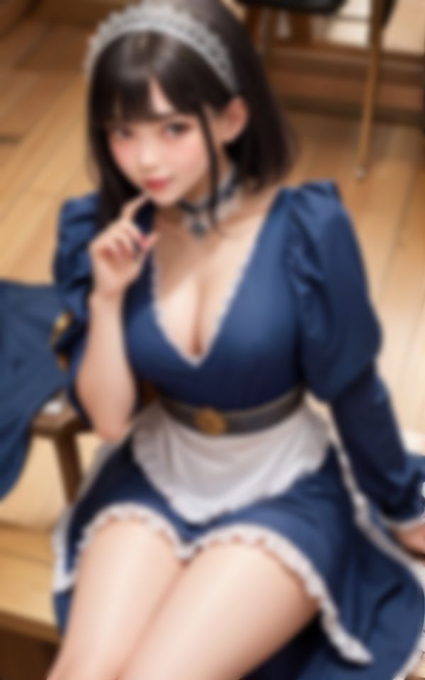 イヤらしい衣装のコスプレメイドで好きな先輩を挑発する淫乱後輩ちゃん 画像7