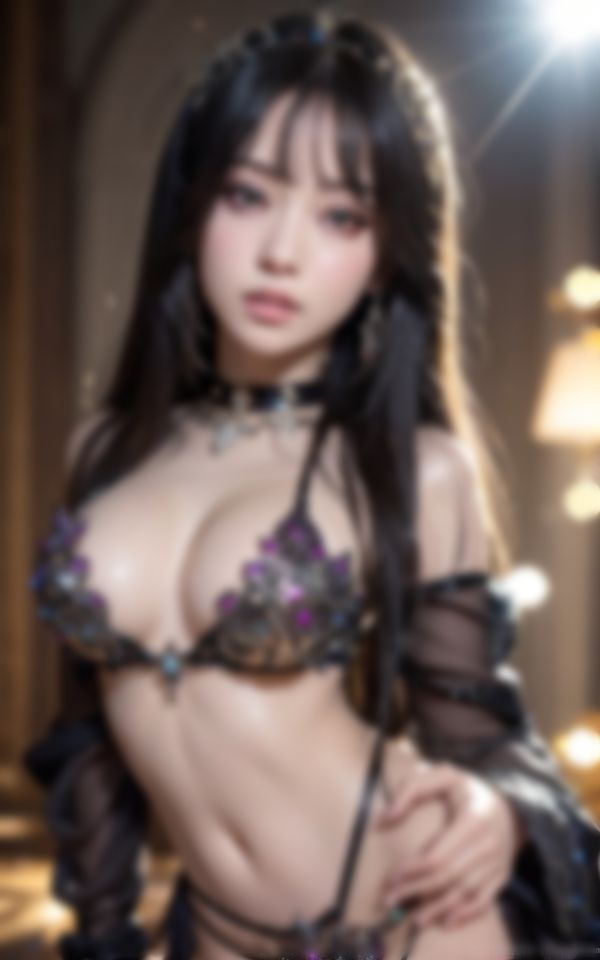 エロすぎる小悪魔コスで男を色仕掛けする淫乱巨乳コスプレイヤー