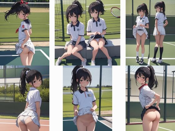 ポニテJ〇ちゃんのHなテニス部ver.4 画像1