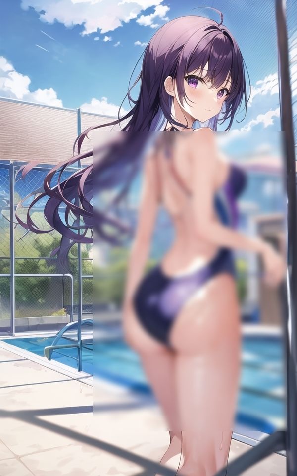 水着少女のエロすぎヒップ 画像4