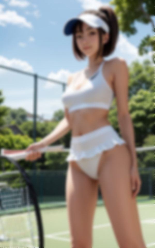 某学園で人気No.1アイドル級女子テニス淫乱部長の淫らな身体