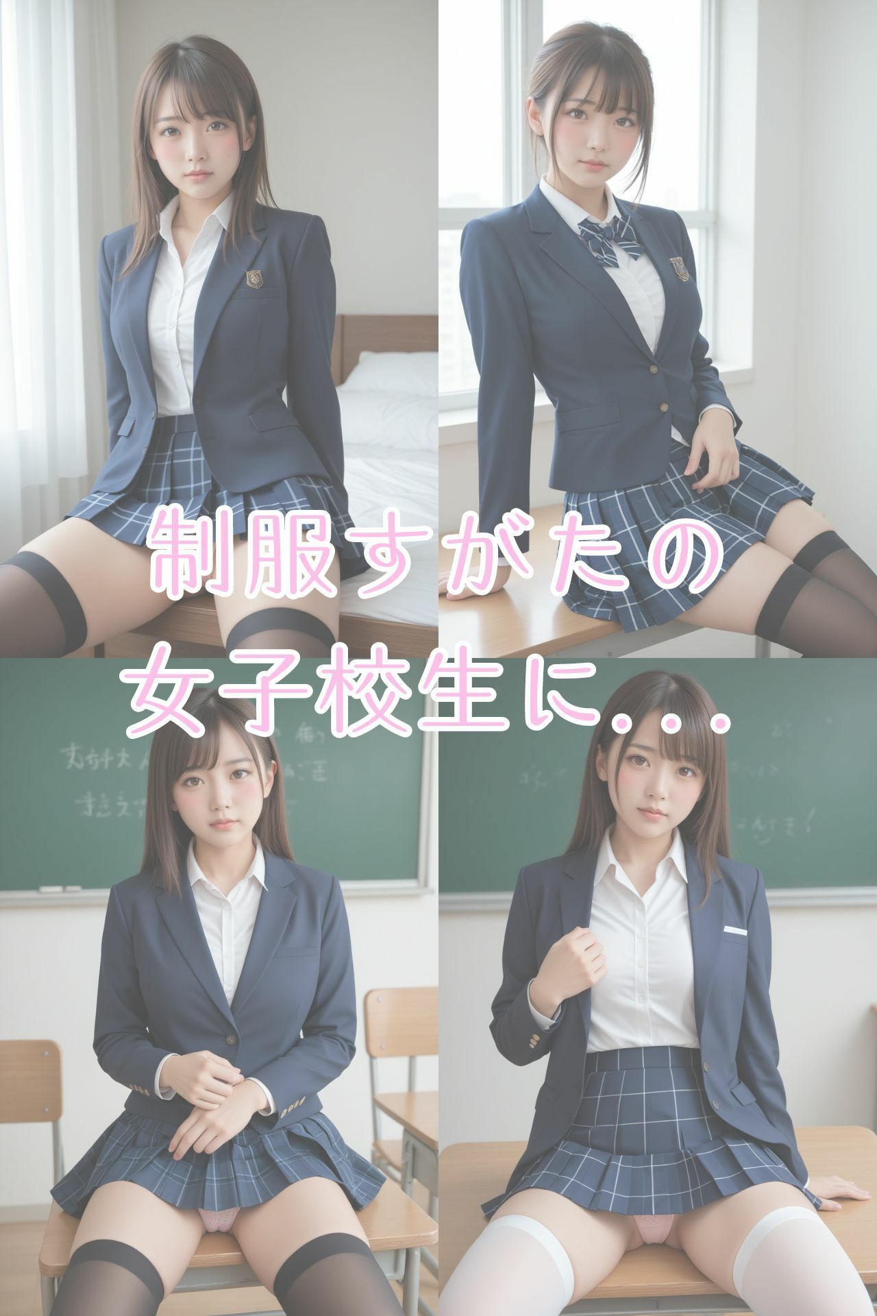 女子校生の開脚おまんこ 画像1