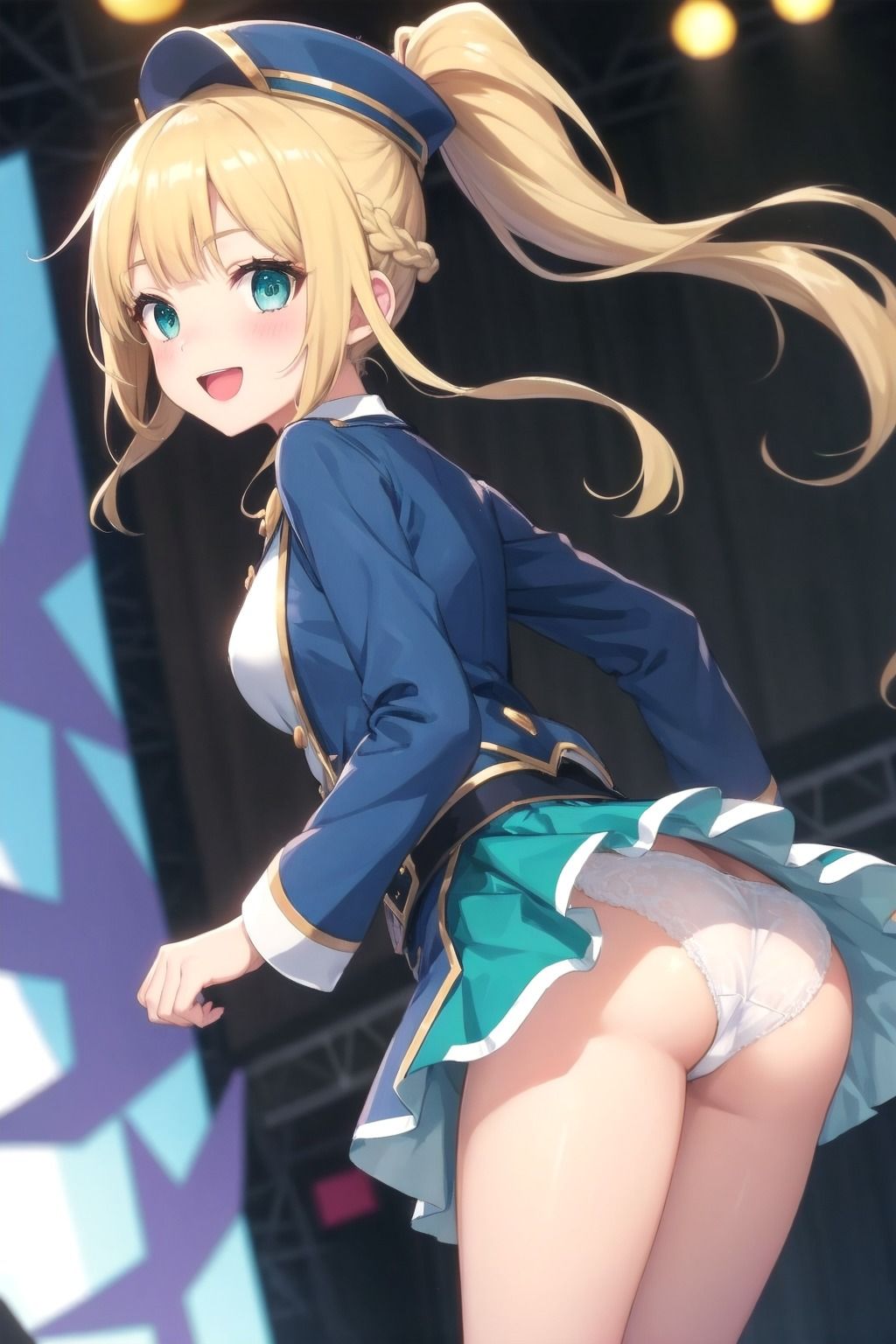 パンチラアイドル！青衣装編 画像6