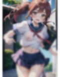 露出狂女学生はノーブラ登校 画像1