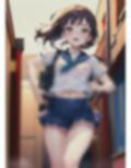 露出狂女学生はノーブラ登校 画像2