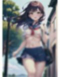 露出狂女学生はノーブラ登校 画像3