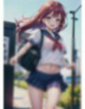 露出狂女学生はノーブラ登校 画像4