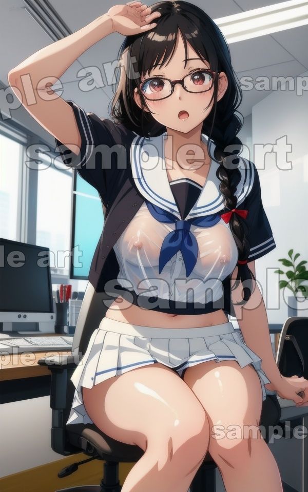 処女オタク200連発！セーラー服から透ける乳首を罰ゲームで歩かせる・・・ 画像3