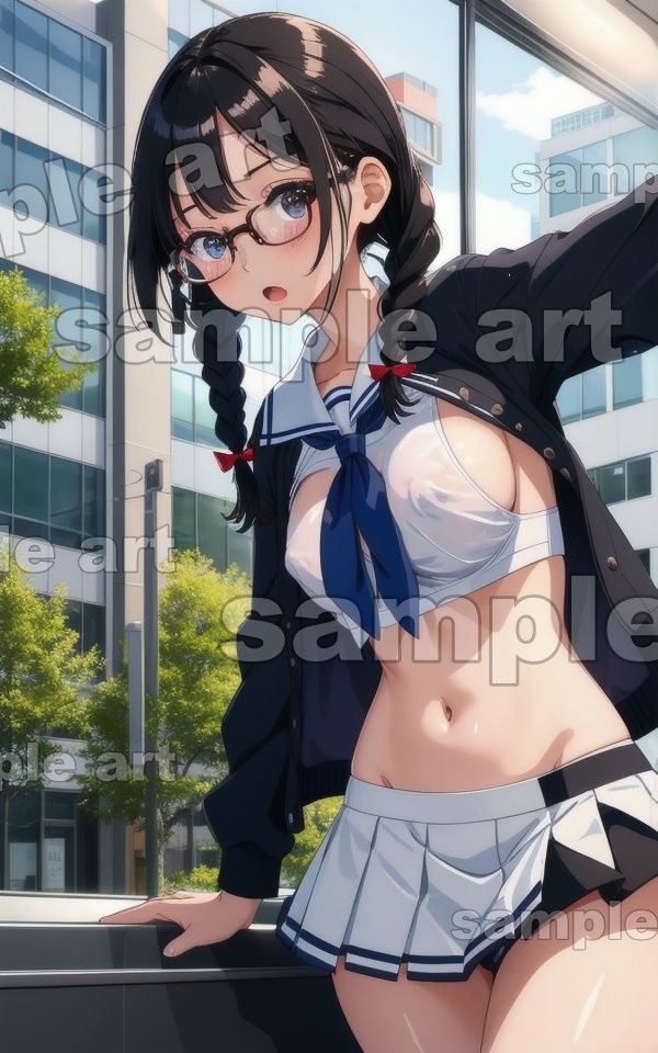 処女オタク200連発！セーラー服から透ける乳首を罰ゲームで歩かせる・・・ 画像4