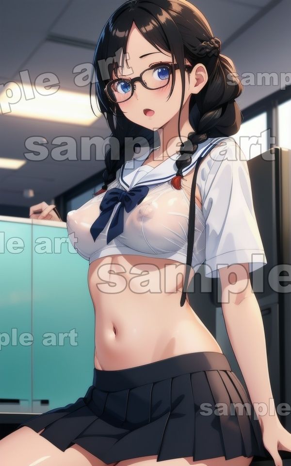 処女オタク200連発！セーラー服から透ける乳首を罰ゲームで歩かせる・・・8