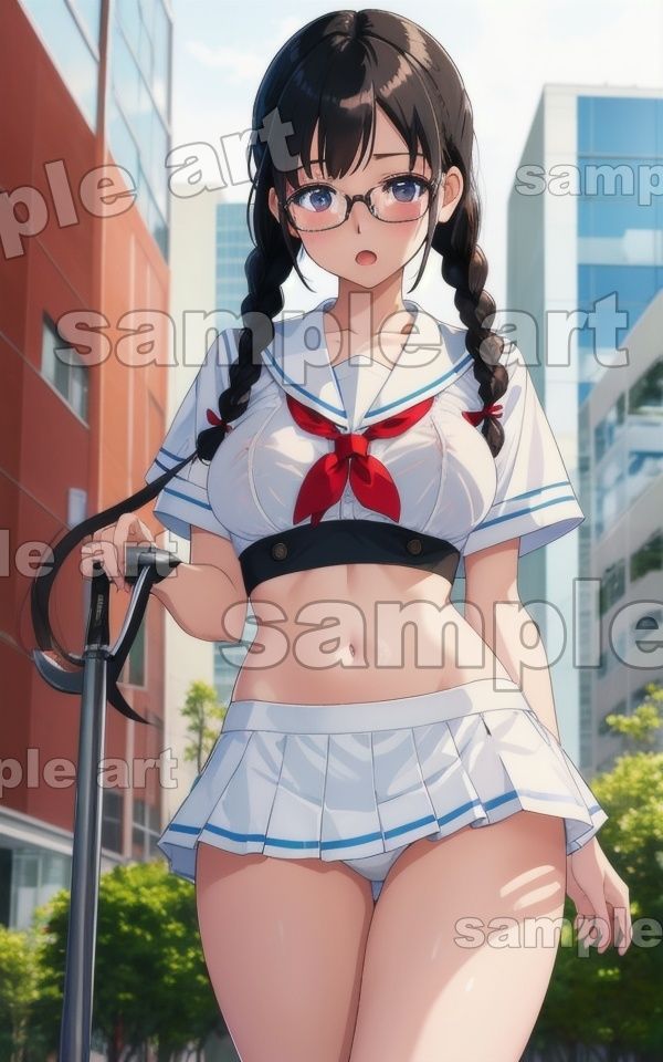 処女オタク200連発！セーラー服から透ける乳首を罰ゲームで歩かせる・・・ 画像9