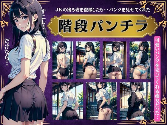 階段パンチラ～JKの後ろ姿を毎日盗撮してたら・・可愛いパンツを見せてくれた～【階段パンチラ～JKの後ろ姿を毎日盗撮してたら・・可愛いパンツを見せてくれた～】