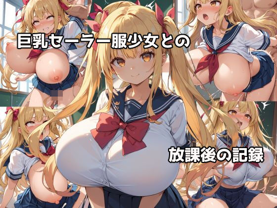 巨乳セーラー服少女との放課後の記録_1