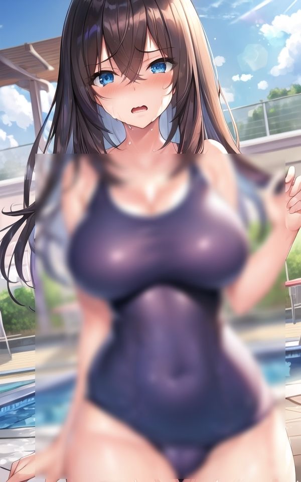 スク水少女の野外撮影会 〜丸見えじゃん〜