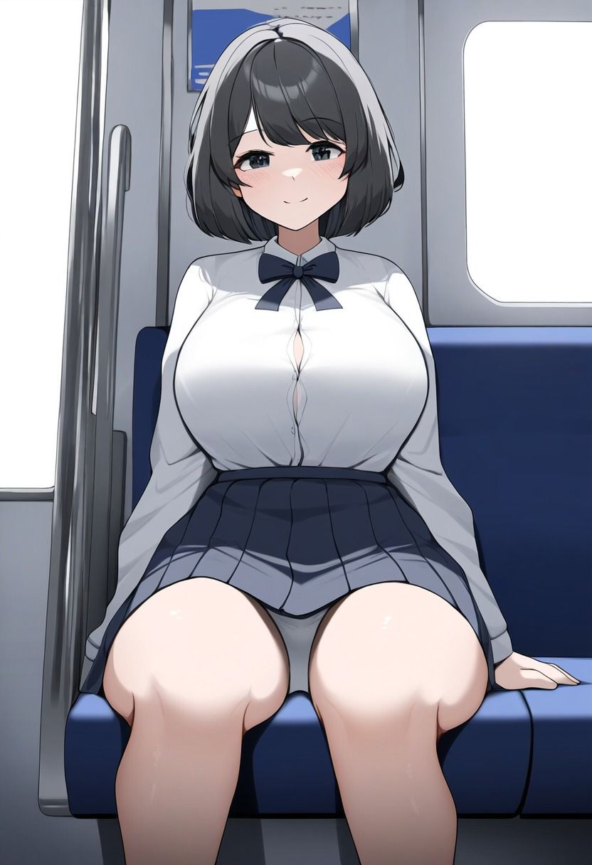 ずっとパンツを見せてくる制服女子