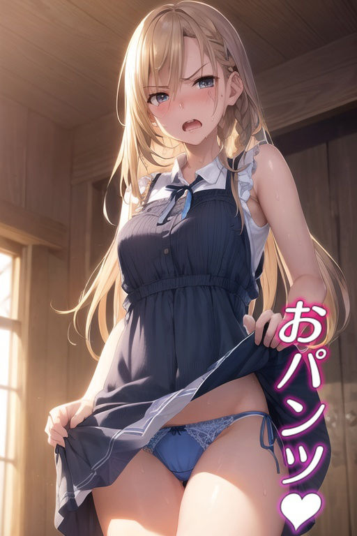 嫌な顔してパンツ見せてくる女の子 〜ワンピース服編〜