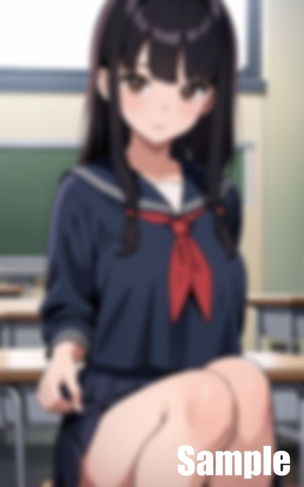 前髪女学生 画像2