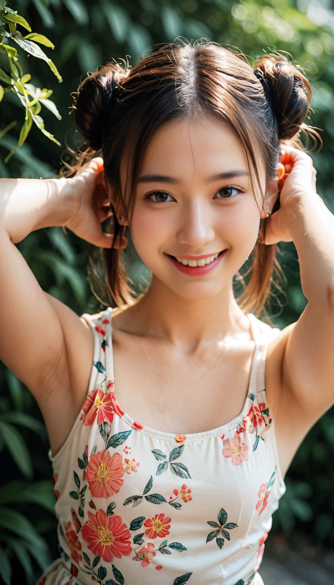 超高画質！美女・美少女の脇（ワキ）脱がない腋フェチ着エロ！AI美女グラビア写真集【おまけ動画付】清楚系・JK・女子校生・JD・女子大生