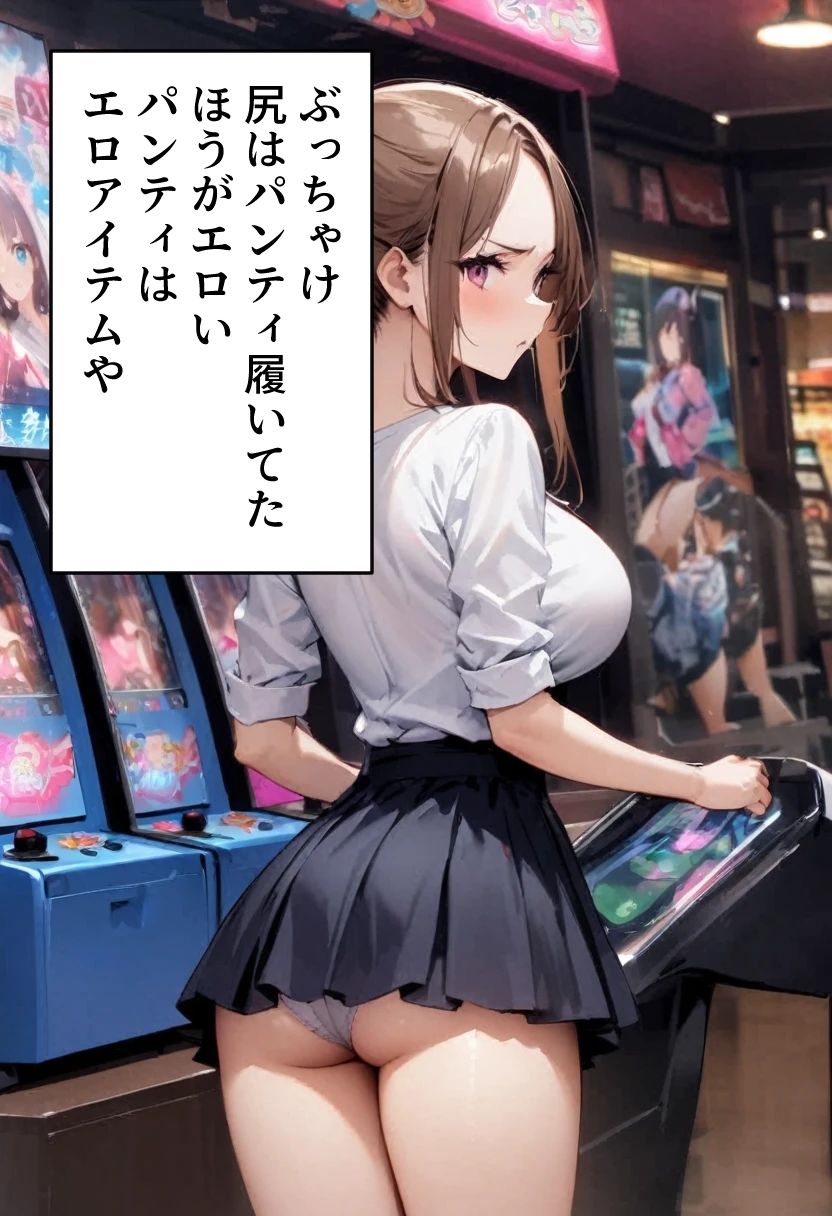 オデコメガネちゃんとゲーセンデート！ 尻でイク！2