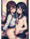 触手とレズ...触手が挿入され快楽堕ち.... 画像2