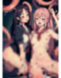 触手とレズ...触手が挿入され快楽堕ち.... 画像4