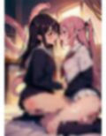 触手とレズ...触手が挿入され快楽堕ち.... 画像5
