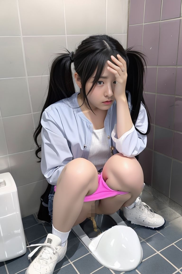 美女のトイレシーン 和式編 画像1