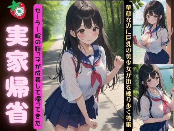 【実家帰省～セーラー服の姪っ子が成長して帰ってきた～童顔なのに巨乳の美少女が田舎を練り歩く】