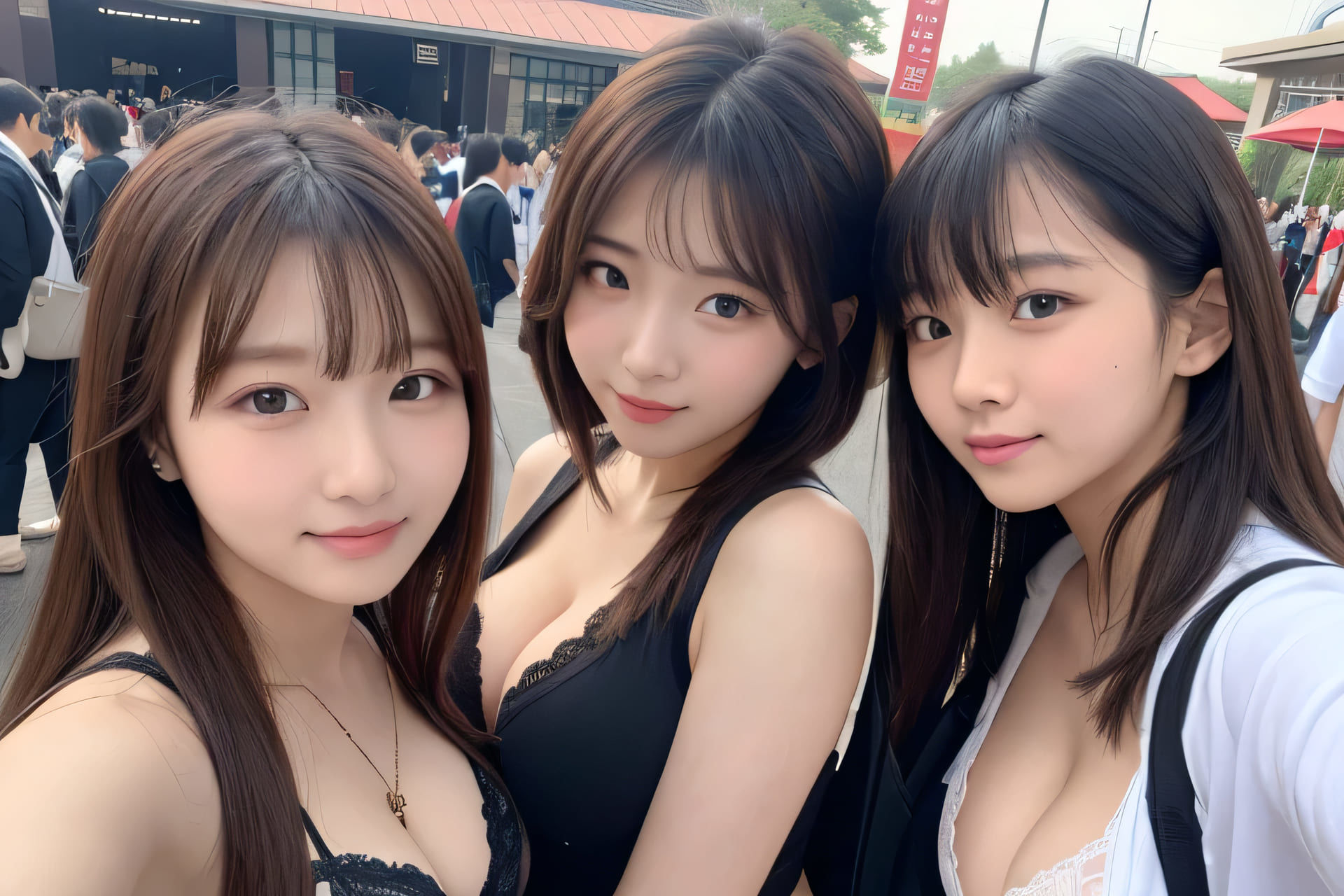 【新】中出しセッ〇ス強豪大学巨乳美女しかいないオープンキャンパスがエロすぎる！ 画像1