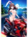 痴女逆バニー「ツーリングで 変態露出」 画像1