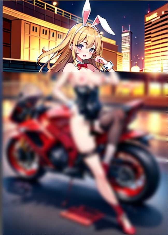 バニーガールはバイクでイキたい！「バイクの振動が気持ちいい」 画像6