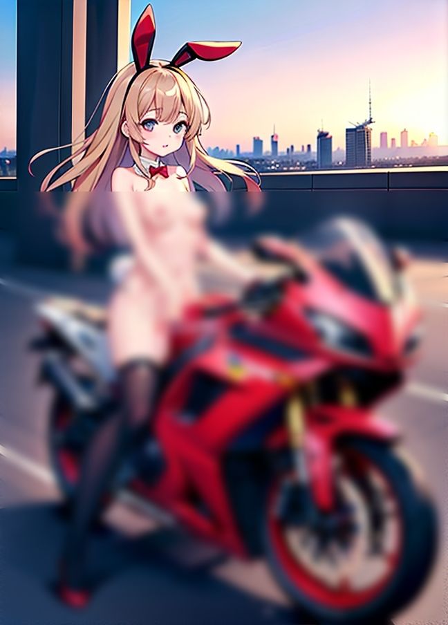 バニーガールはバイクでイキたい！「バイクの振動が気持ちいい」7