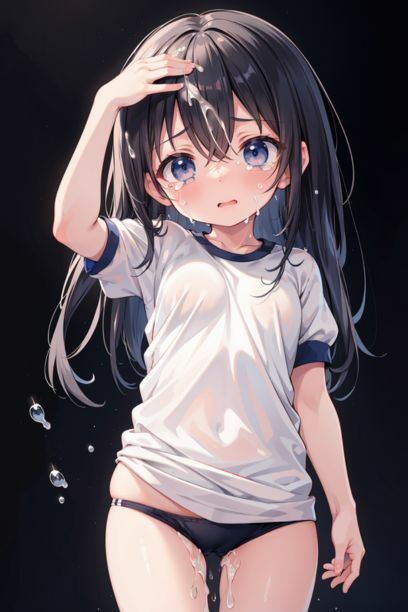 体操服ブルマの女の子に中出しした後、もう一度ブルマを着せてみた