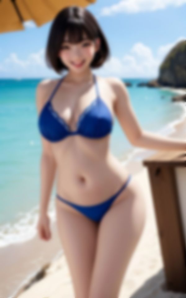 天真爛漫で笑顔がカワイイ巨乳水着美女写真集90枚_6