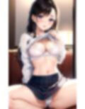 股がゆるい淫乱巨乳ビッチが後輩に下着を見せてHな誘惑 画像5
