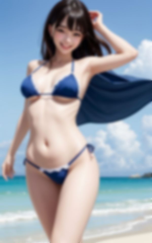 サッカー部のマネージャーと夏の海に行ったらとっても巨乳で淫乱でした…。 画像2