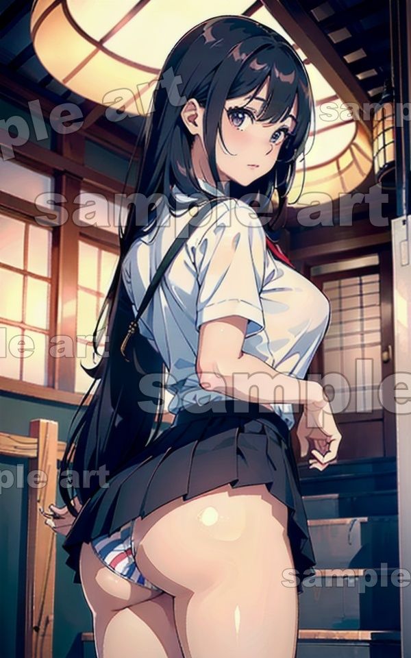 制服パンチラ特集！ミニスカのパンツをひらひらさせてDカップの横乳がエロいスペシャル 画像4