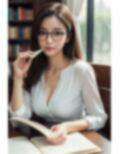 可愛いメガネ女子 画像3
