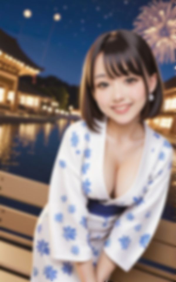 花火大会で淫らでセクシーな身体を魅せつけるエチエチ若妻 画像5