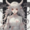 エテリアル鬼の乙女 - 水彩の鬼娘アートワーク Vol.1 画像4